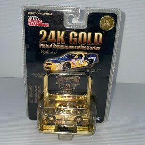 Racing Champions Limited edition 1998 NASCAR 24 k gold coated car